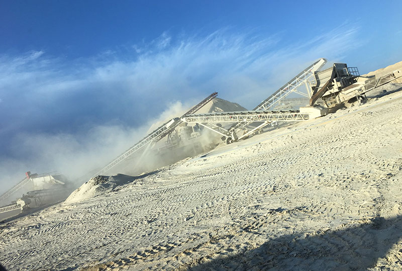 Dust cloud cause by mining