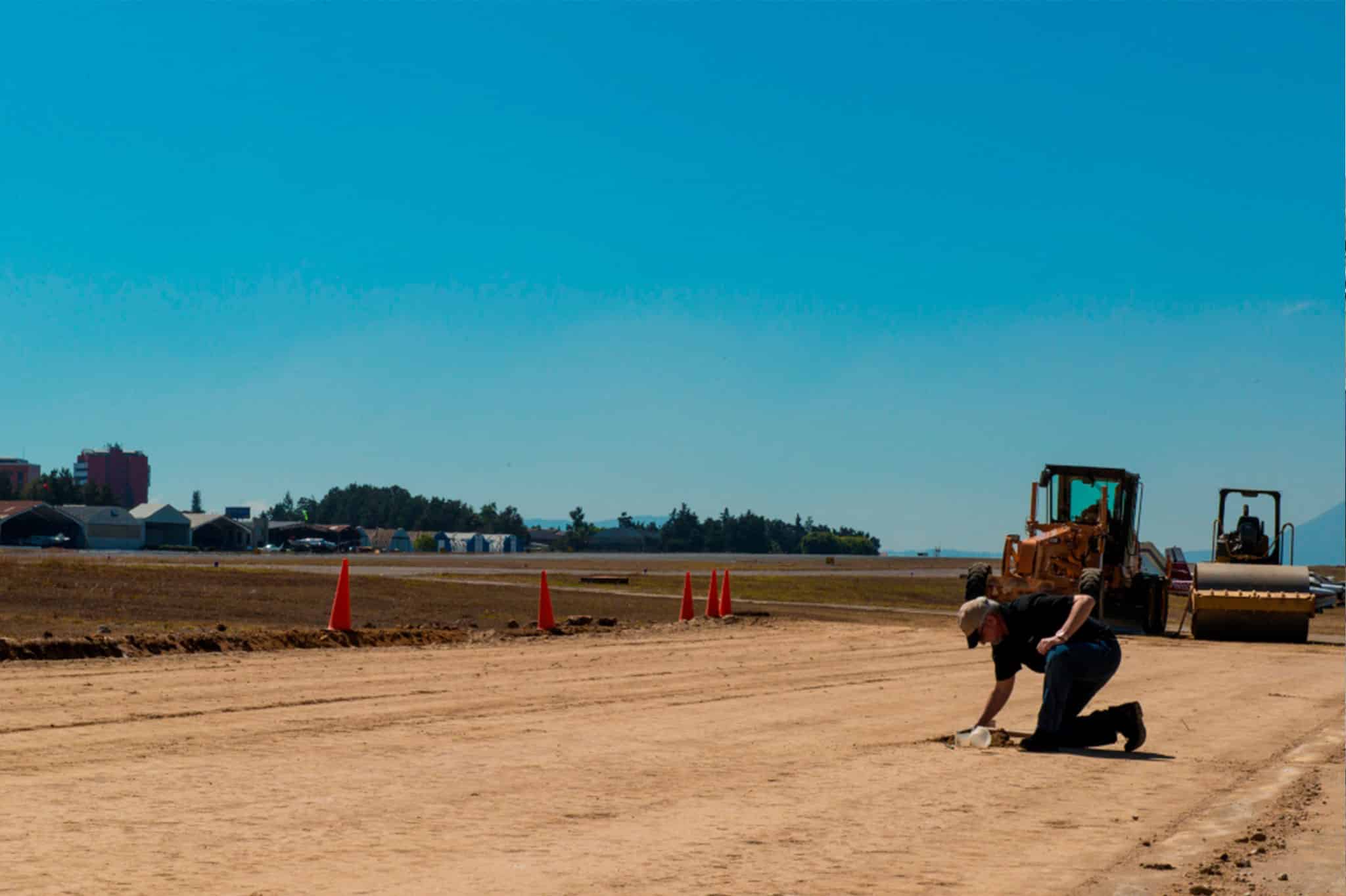 Airstrip apron project in Guatemala