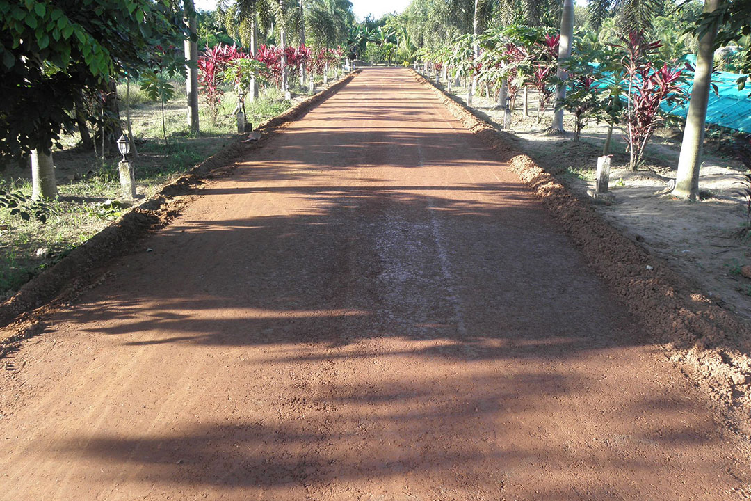 Soil stabilized low volume road AggreBind project