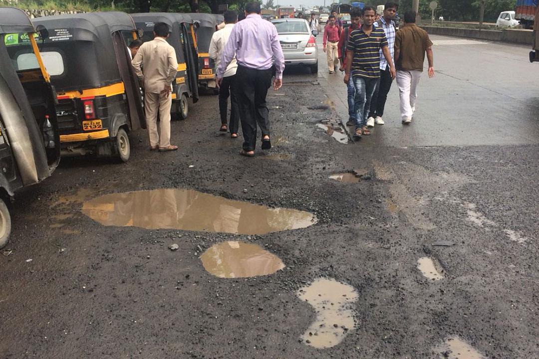 RoadMaster implementation on potholes in Mumbai Santosh India
