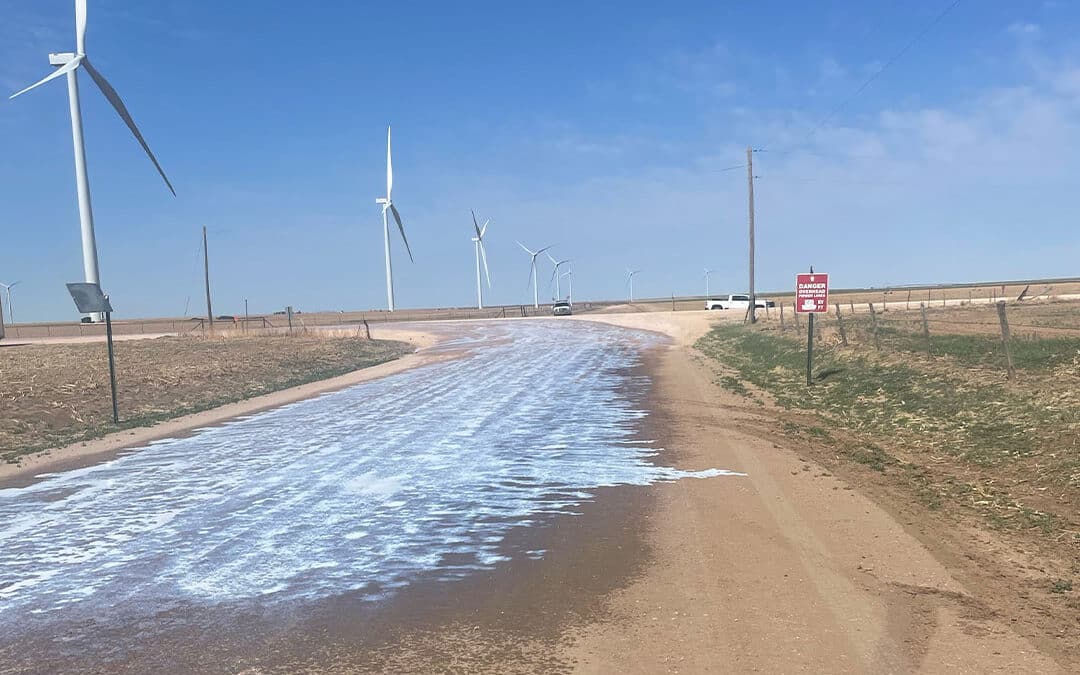 Case Study: Wind Farm Temporary Road Construction using a Topical Treatment