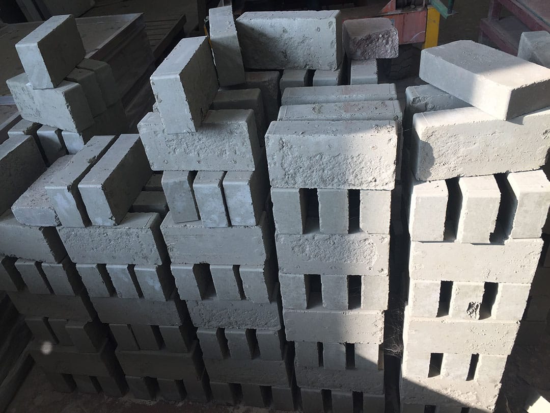 bricks and blocks made with AggreBind